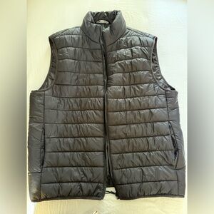 Zara Men's Puffer Vest - Dark Gray